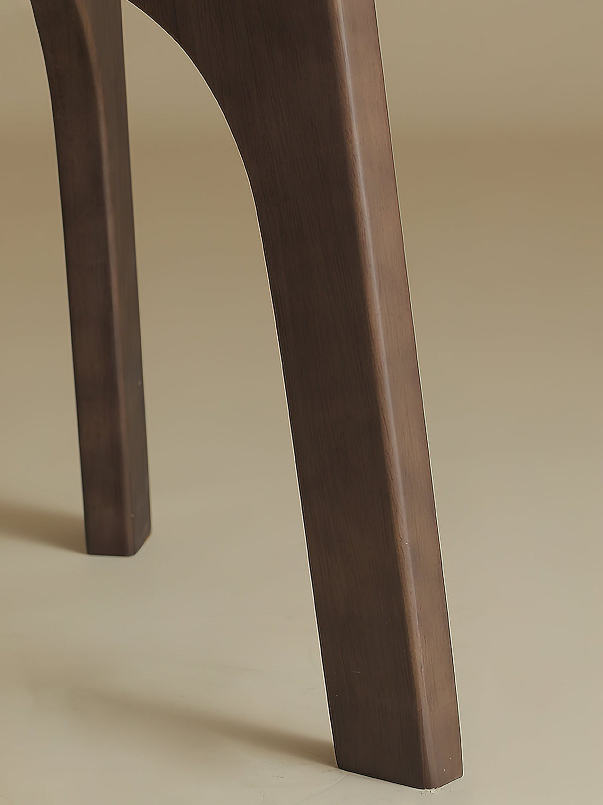 Trivelle Tripod Floor Lamp in Walnut and Gold with Pleated Fabric Shade