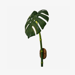 Monstera Leaf Wall Sconce — Tropical Botanical Light for Modern Interiors