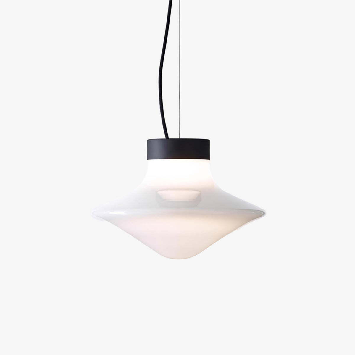 Trottola Modern Glass Pendant Light for Dining Room and Living Space