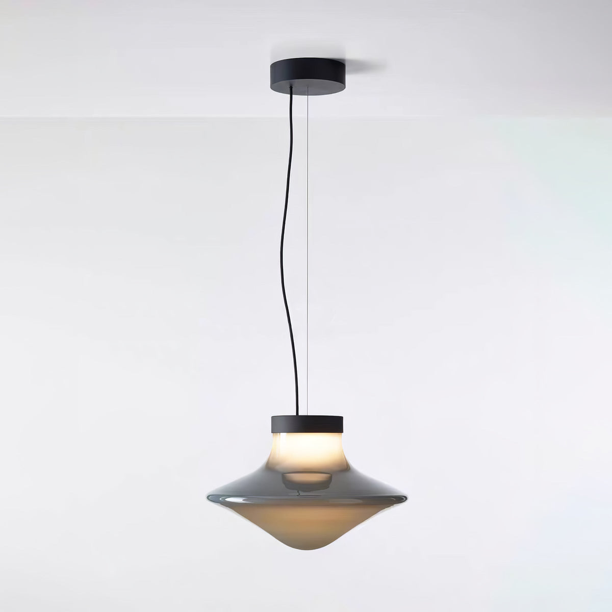 Trottola Modern Glass Pendant Light for Dining Room and Living Space