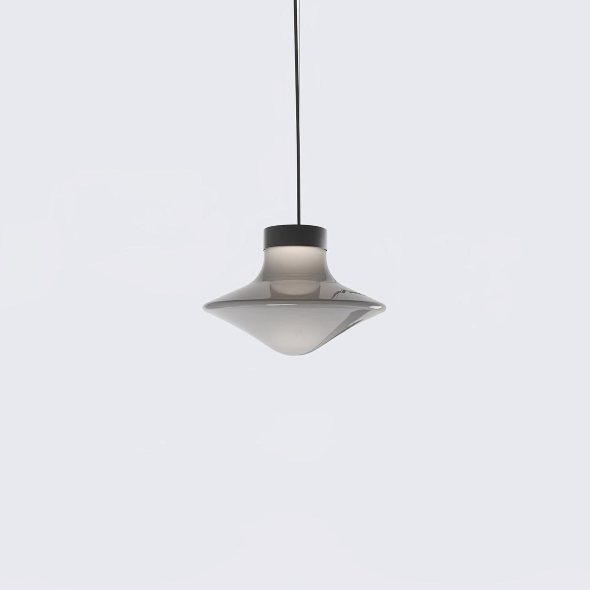 Trottola Modern Glass Pendant Light for Dining Room and Living Space