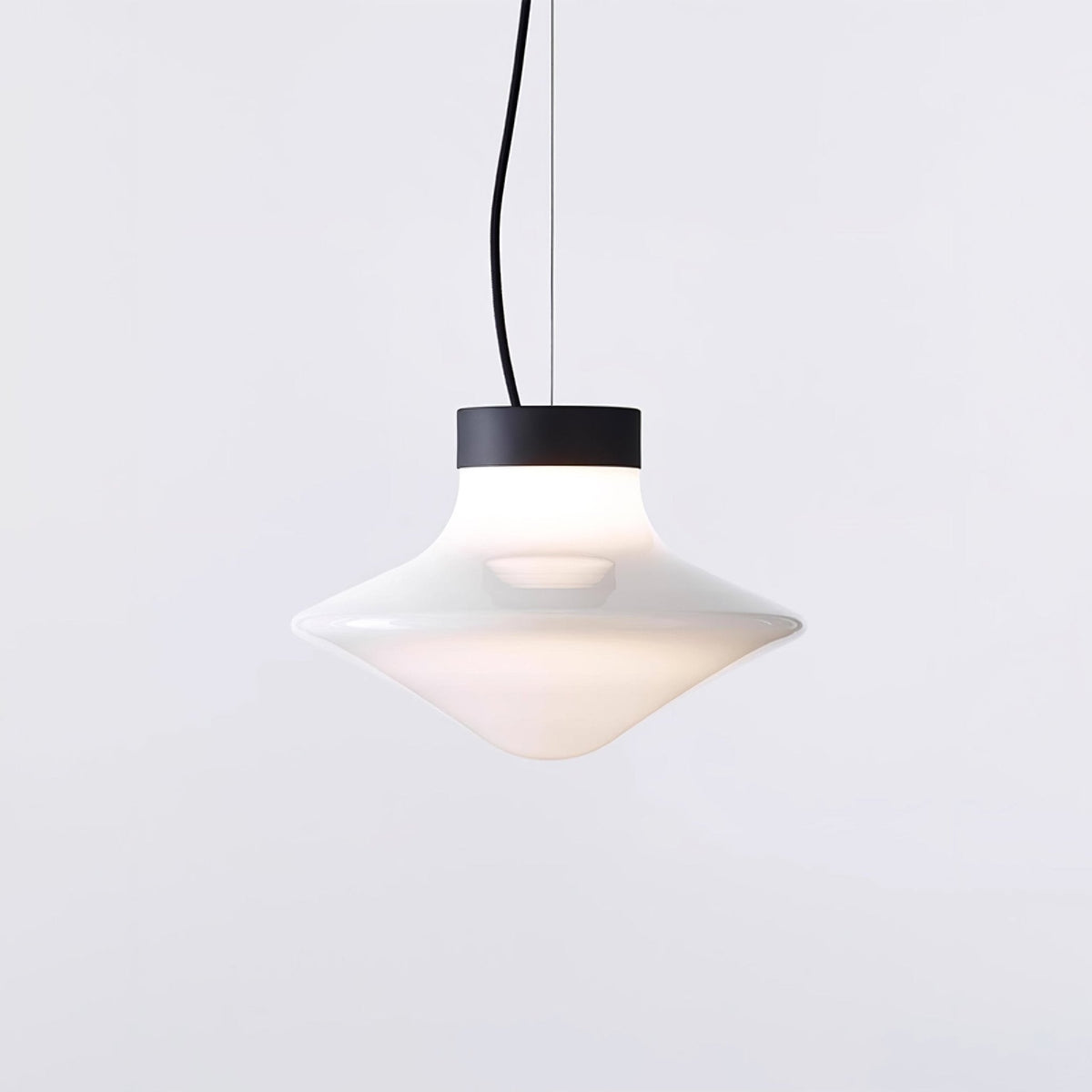 Trottola Modern Glass Pendant Light for Dining Room and Living Space