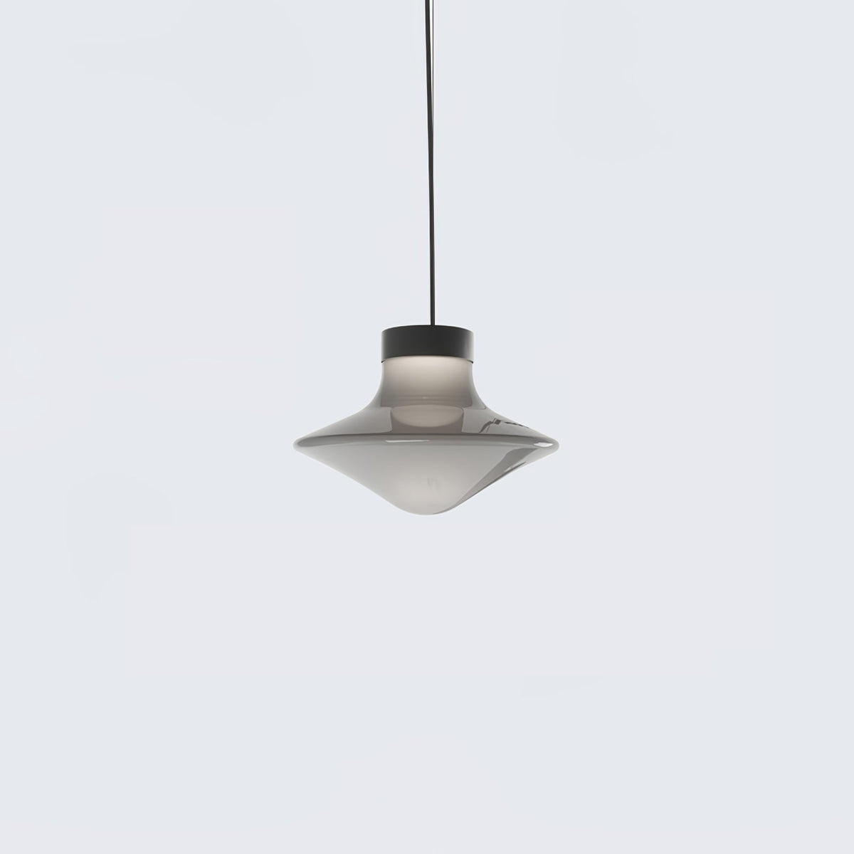 Trottola Modern Glass Pendant Light for Dining Room and Living Space