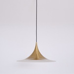 Semi Arch Pendant Light – Designer Aluminum Swag Lamp for Dining & Living Spaces