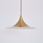 Semi Arch Pendant Light – Designer Aluminum Swag Lamp for Dining & Living Spaces