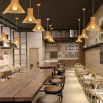 Trumpet Wood Art Pendant Light