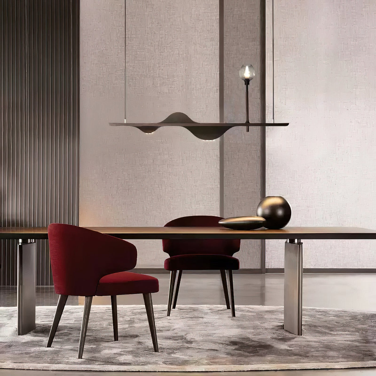 Tsunami Wave Wooden Chandelier for Modern Interiors