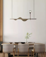 Tsunami Wave Wooden Chandelier for Modern Interiors