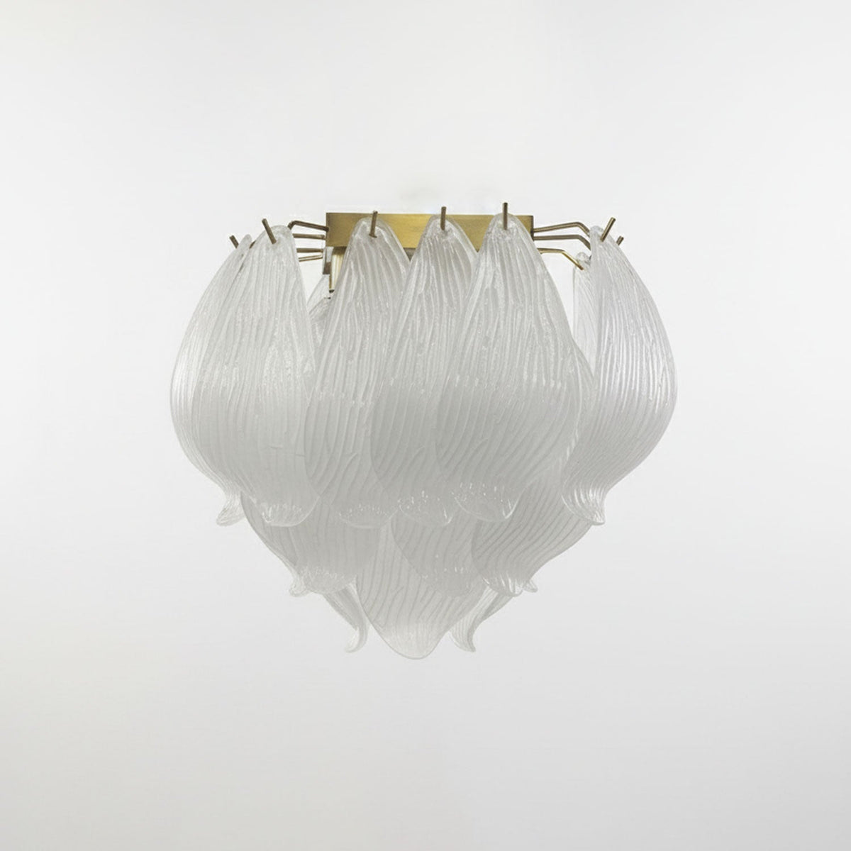 Tuliva Glass Ceiling Light – Modern Flush Mount for Living & Dining