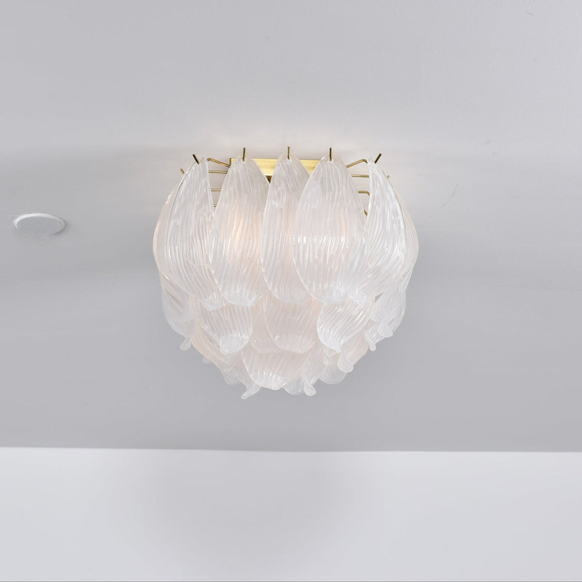 Tuliva Glass Ceiling Light – Modern Flush Mount for Living & Dining