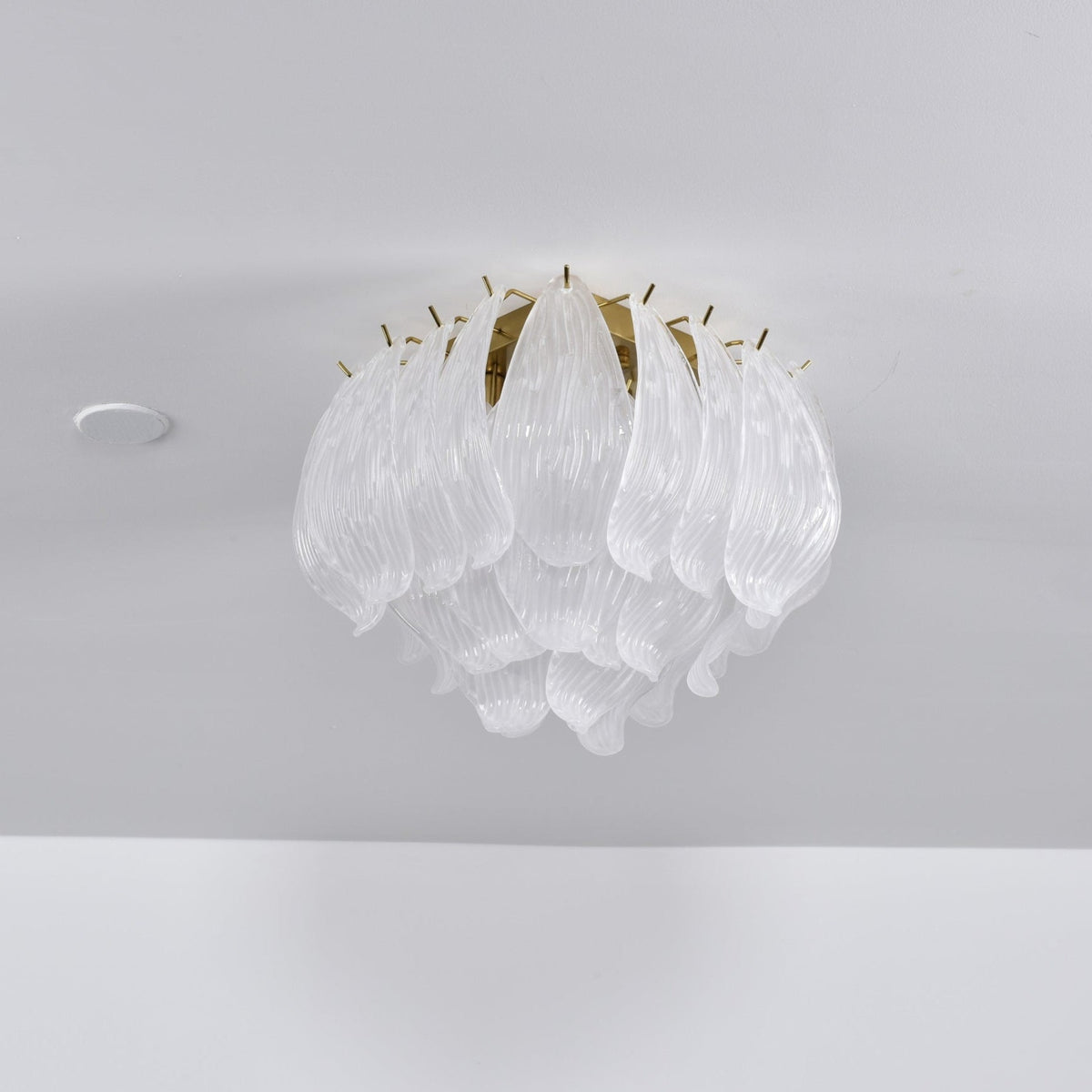 Tuliva Glass Ceiling Light – Modern Flush Mount for Living & Dining
