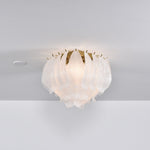 Tuliva Glass Ceiling Light – Modern Flush Mount for Living & Dining