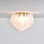 Tuliva Glass Ceiling Light – Modern Flush Mount for Living & Dining