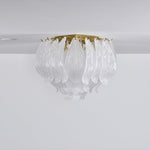 Tuliva Glass Ceiling Light – Modern Flush Mount for Living & Dining