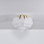 Tuliva Glass Ceiling Light – Modern Flush Mount for Living & Dining