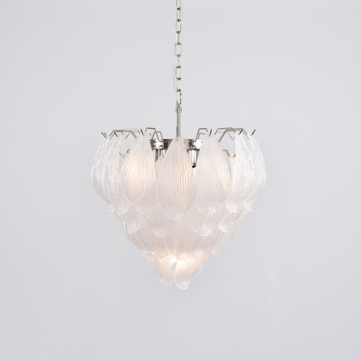 Tuliva Hand-Blown Glass Chandelier for Dining Room and Living Room