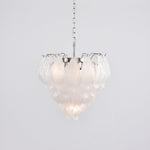 Tuliva Hand-Blown Glass Chandelier for Dining Room and Living Room