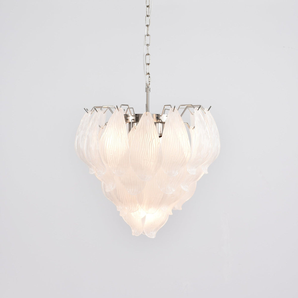 Tuliva Hand-Blown Glass Chandelier for Dining Room and Living Room