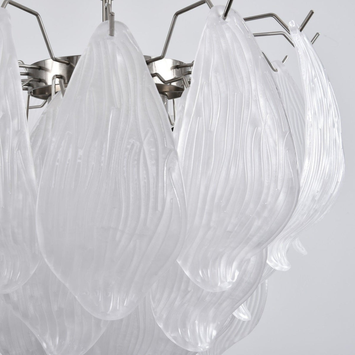 Tuliva Hand-Blown Glass Chandelier for Dining Room and Living Room