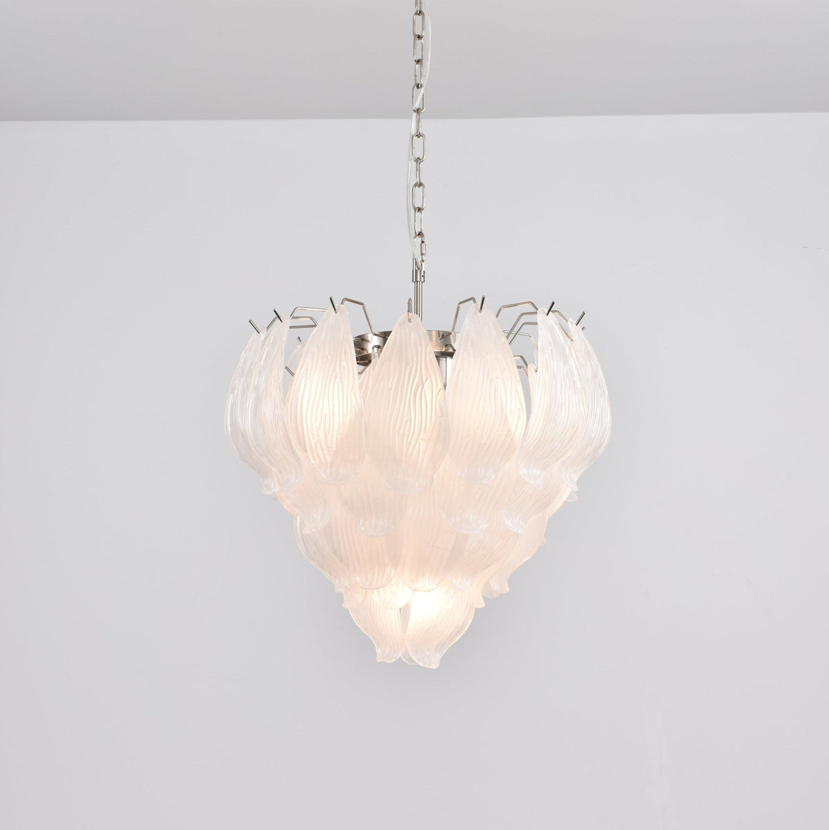 Tuliva Hand-Blown Glass Chandelier for Dining Room and Living Room