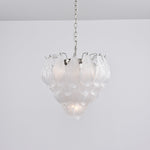 Tuliva Hand-Blown Glass Chandelier for Dining Room and Living Room
