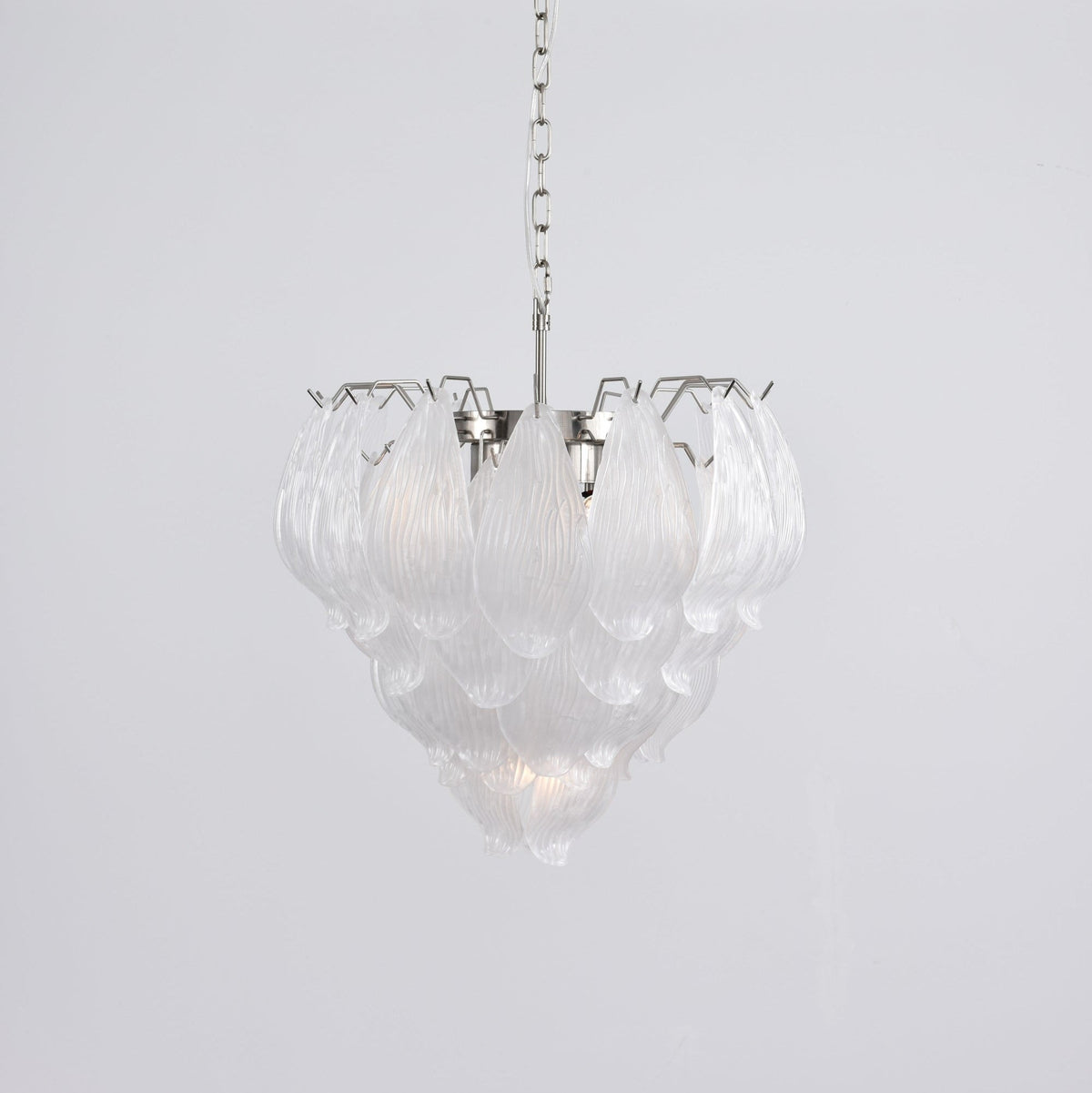 Tuliva Hand-Blown Glass Chandelier for Dining Room and Living Room