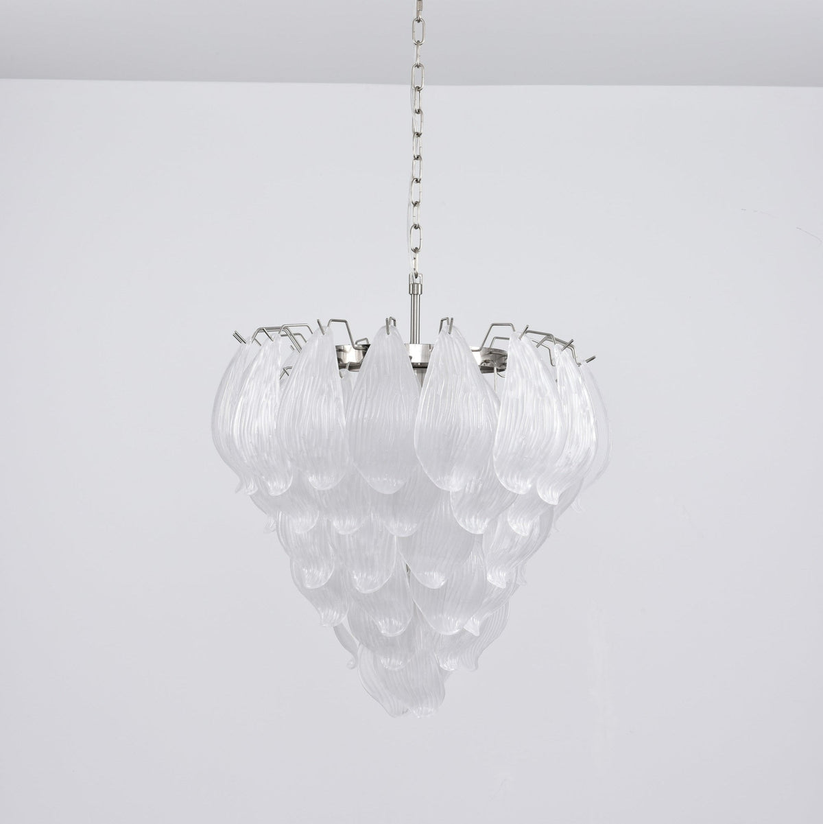 Tuliva Hand-Blown Glass Chandelier for Dining Room and Living Room
