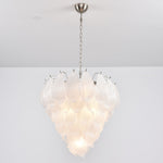 Tuliva Hand-Blown Glass Chandelier for Dining Room and Living Room