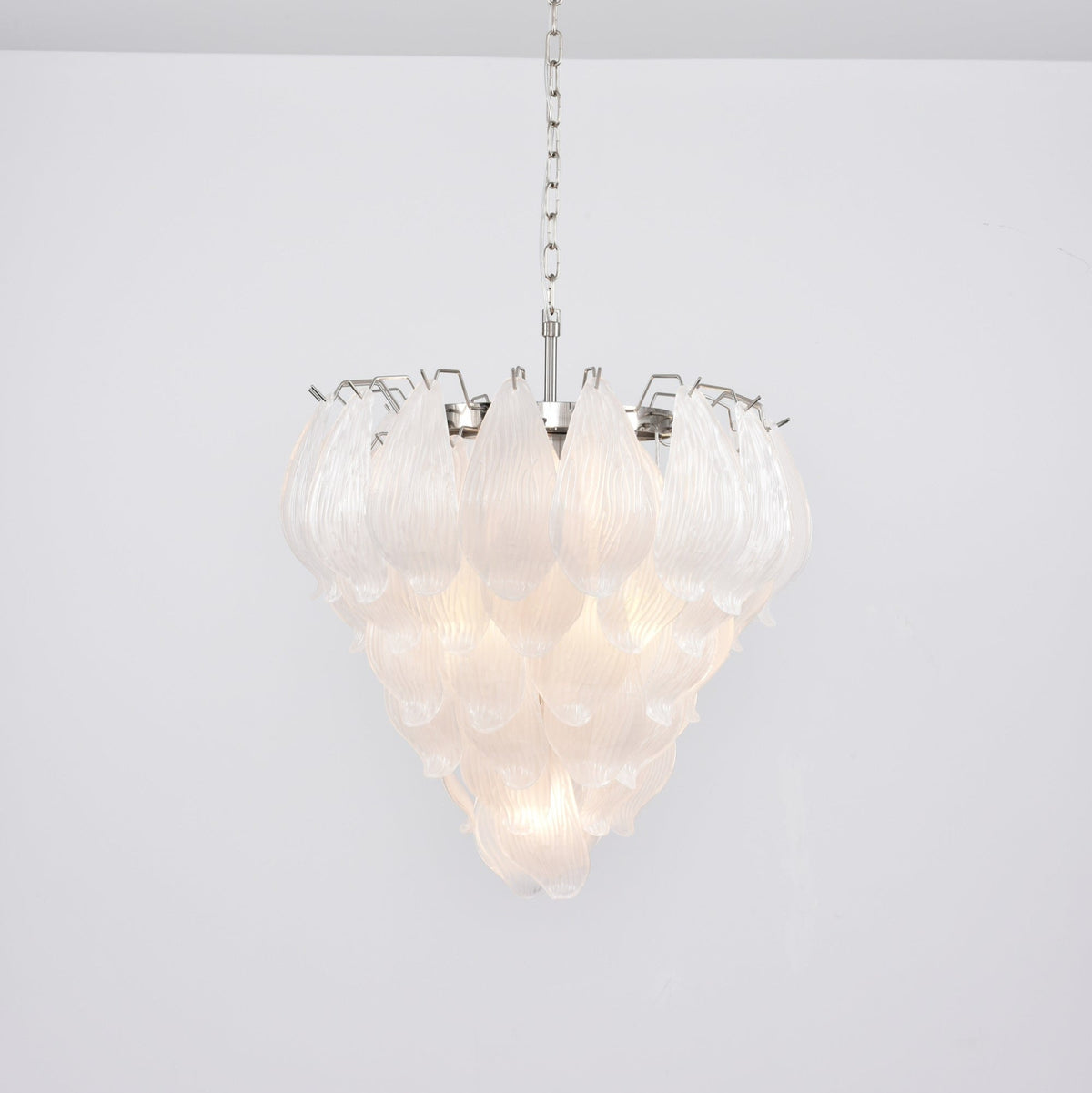 Tuliva Hand-Blown Glass Chandelier for Dining Room and Living Room