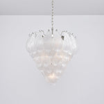 Tuliva Hand-Blown Glass Chandelier for Dining Room and Living Room