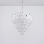 Tuliva Hand-Blown Glass Chandelier for Dining Room and Living Room