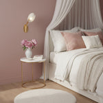 Tulyn Bloom Wall Sconce in Blush Pink Glass and Gold Metal