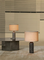 Tuxedo Marble Table Lamp – Modern Monochrome Accent Light for Bedroom and Living Room