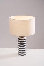 Tuxedo Marble Table Lamp – Modern Monochrome Accent Light for Bedroom and Living Room