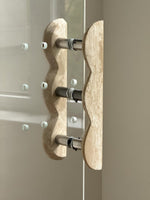 Sculptural Marble Twin-Curve Pull Handle for Cabinetry and Furniture