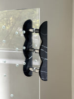 Sculptural Marble Twin-Curve Pull Handle for Cabinetry and Furniture