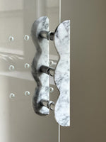 Sculptural Marble Twin-Curve Pull Handle for Cabinetry and Furniture