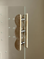 Sculptural Marble Twin-Curve Pull Handle for Cabinetry and Furniture
