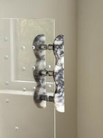 Sculptural Marble Twin-Curve Pull Handle for Cabinetry and Furniture