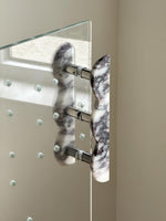 Sculptural Marble Twin-Curve Pull Handle for Cabinetry and Furniture
