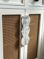 Sculptural Marble Twin-Curve Pull Handle for Cabinetry and Furniture