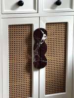 Sculptural Marble Twin-Curve Pull Handle for Cabinetry and Furniture
