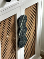 Sculptural Marble Twin-Curve Pull Handle for Cabinetry and Furniture