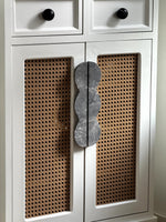 Sculptural Marble Twin-Curve Pull Handle for Cabinetry and Furniture