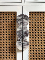 Sculptural Marble Twin-Curve Pull Handle for Cabinetry and Furniture