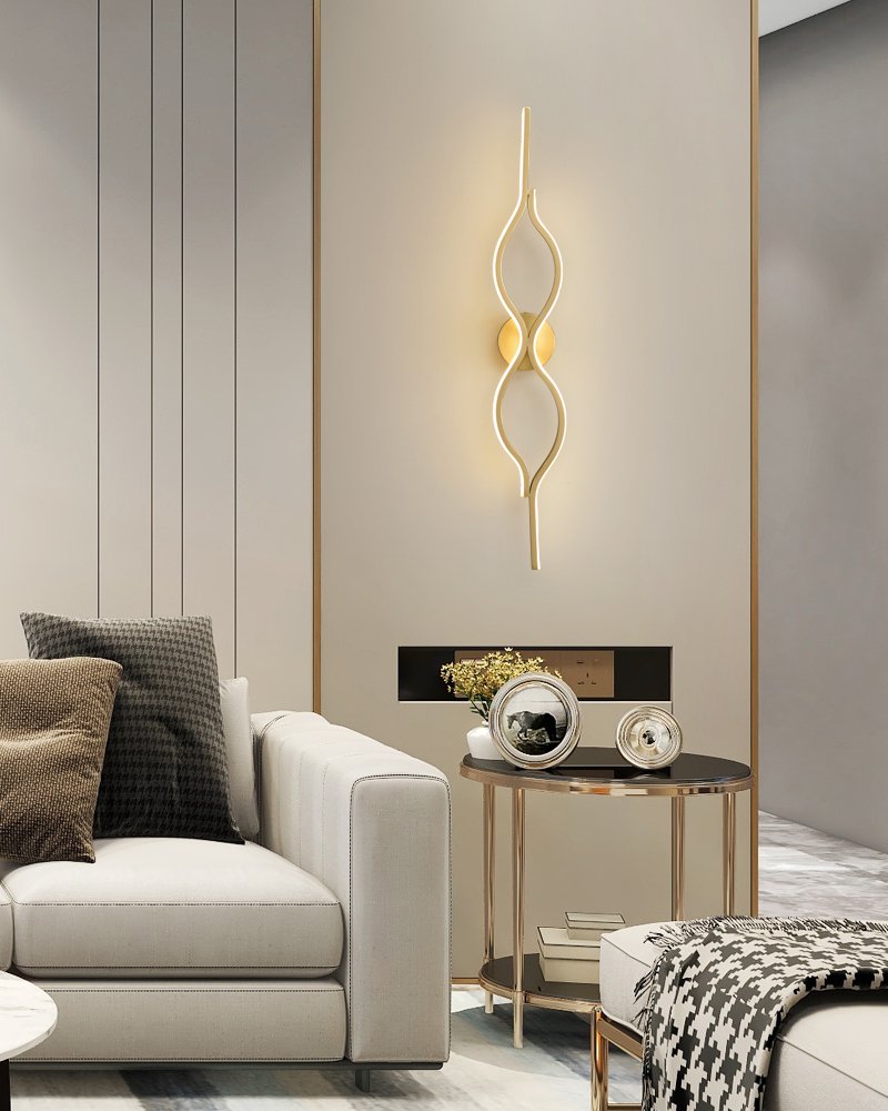 Twist Shaped Wall Light