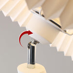 Twisted Pleated Floor Lamp