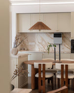 Tynellia Pendant Light – Natural Bamboo & Brass Nordic Pendant Lamp