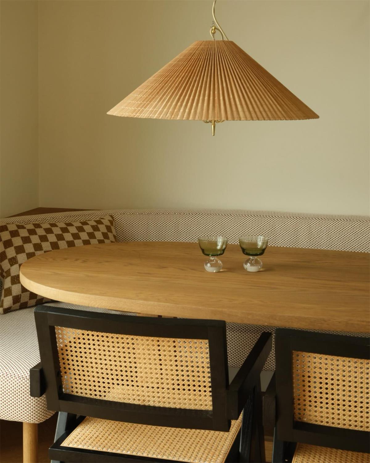 Tynellia Pendant Light – Natural Bamboo & Brass Nordic Pendant Lamp
