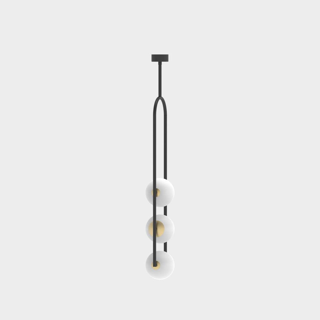U Pendant Lamp – Modern Minimalist Glass and Iron Hanging Light